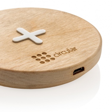 Logo trade promotional products image of: 5W wood wireless charger