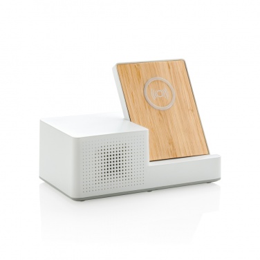 Logotrade promotional item image of: Ontario 5W wireless charger with speaker