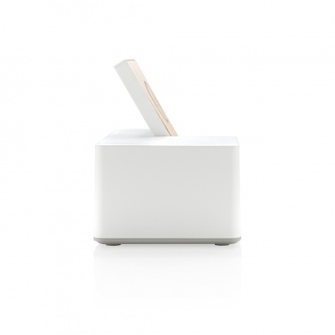 Logo trade business gifts image of: Ontario 5W wireless charger with speaker
