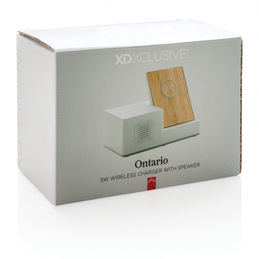 Logotrade promotional giveaway image of: Ontario 5W wireless charger with speaker