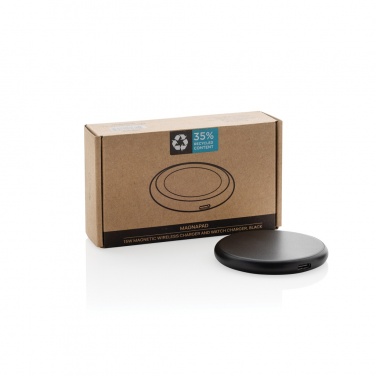 Logotrade promotional gift image of: Magnapad 15W RCS rplastic magnetic 3 in 1 charging pad
