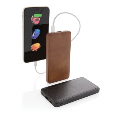 Logo trade business gift photo of: Tusca 10.000 mAh PU powerbank