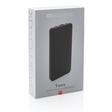 Logo trade promotional product photo of: Tusca 10.000 mAh PU powerbank