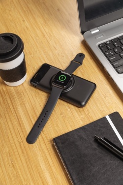 Logo trade promotional products image of: 10.000 mah wireless powerbank with watch charger