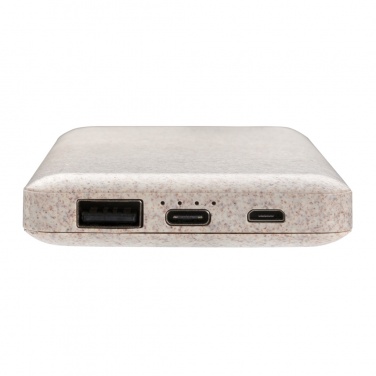 Logotrade advertising products photo of: 10.000 mah wheat straw powerbank