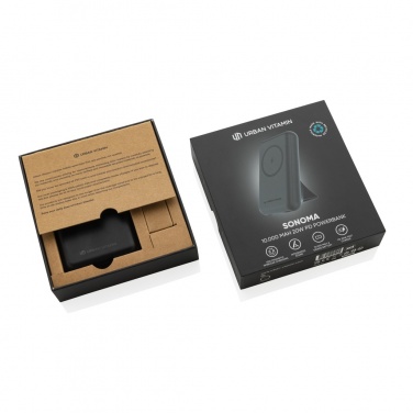 Logo trade promotional products image of: Urban Vitamin Sonoma RCS rplastic 10.000mah powerbank