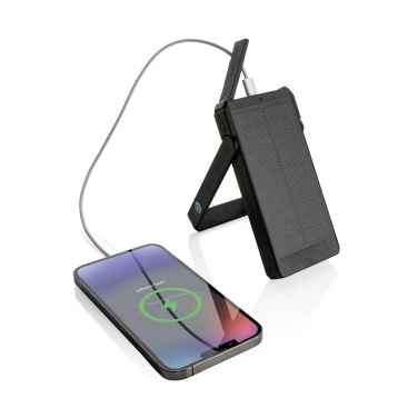 Logotrade promotional item picture of: Skywave RCS recycled plastic solar powerbank 10000 mAh
