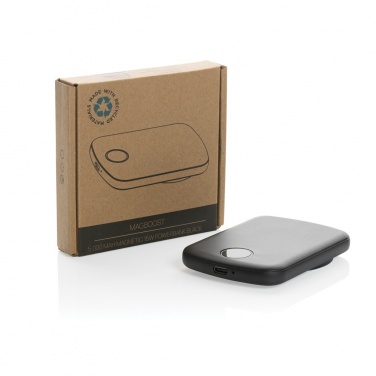 Logo trade promotional items picture of: MagBoost RCS recycled plastic 5000 mah magnetic powerbank