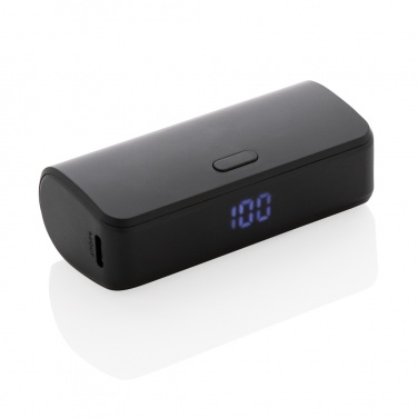 Logo trade promotional gift photo of: FlashCharge RCS rplastic 5000 mah fast charge powerbank
