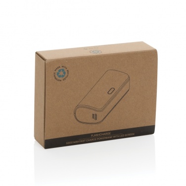 Logotrade advertising products photo of: FlashCharge RCS rplastic 5000 mah fast charge powerbank