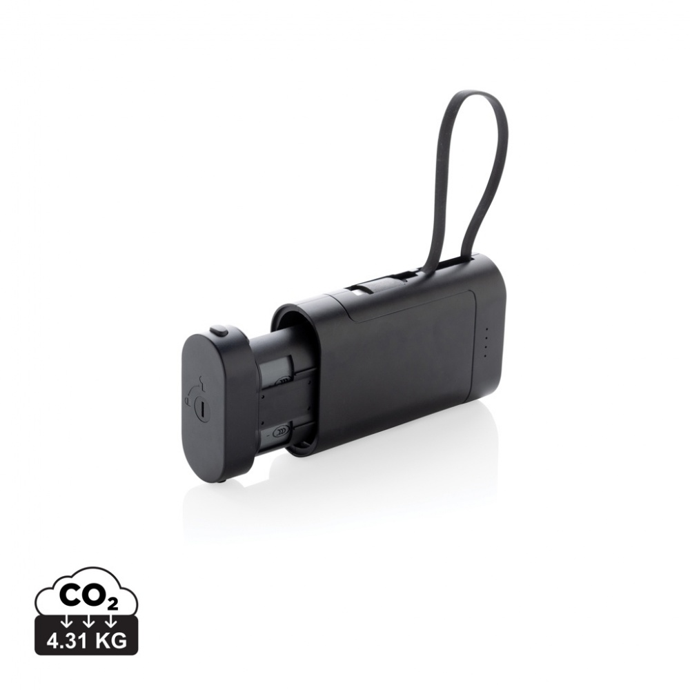 Logo trade promotional products image of: CycleCell 10,000 mah removable battery powerbank