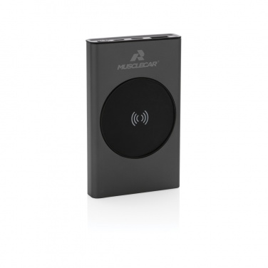 Logotrade advertising products photo of: Terra RCS recycled aluminium 5000 mAh powerbank 5W wireless