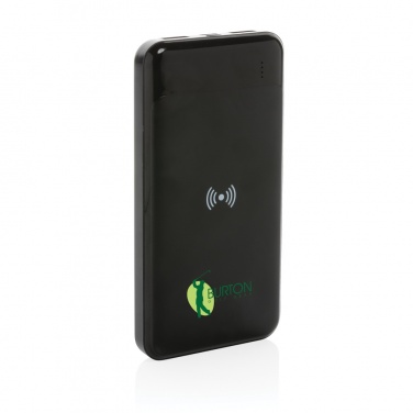 Logo trade promotional gifts picture of: RCS standard recycled plastic wireless powerbank