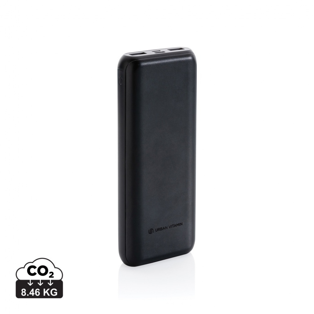 Logo trade corporate gifts image of: Urban Vitamin Pasadena 20.000 mAh 18W PD powerbank