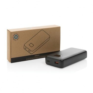 Logotrade promotional merchandise photo of: Gridley RCS rplastic 20000 65W laptop powerbank