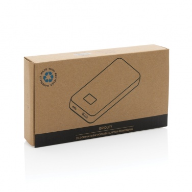 Logo trade promotional products picture of: Gridley RCS rplastic 20000 65W laptop powerbank