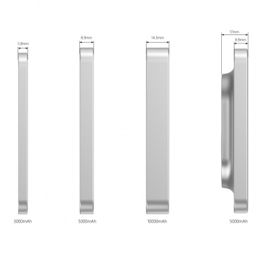 Logo trade promotional merchandise photo of: Urban Vitamin Malibu RCS plastic/alu 5000 mah powerbank