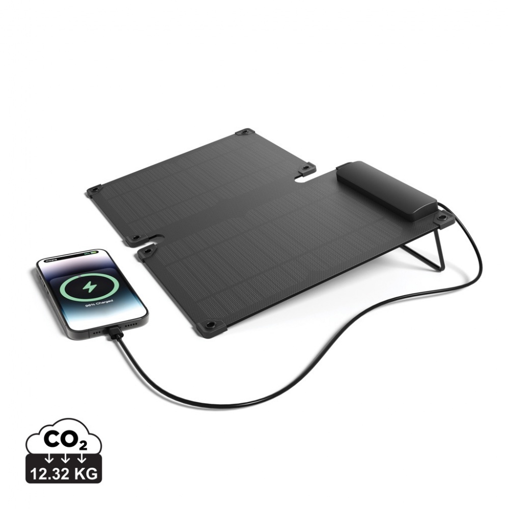 Logo trade advertising products picture of: Solarpulse rplastic portable Solar panel 10W