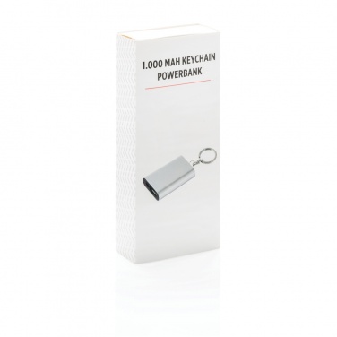 Logo trade promotional products image of: 1.000 mAh keychain powerbank