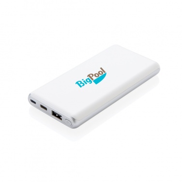 Logo trade promotional products image of: Ultra fast 10.000 mAh powerbank with PD