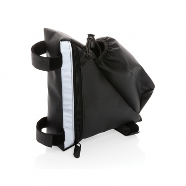 Logo trade promotional merchandise picture of: PU high visibility bike frame bag with bottle holder