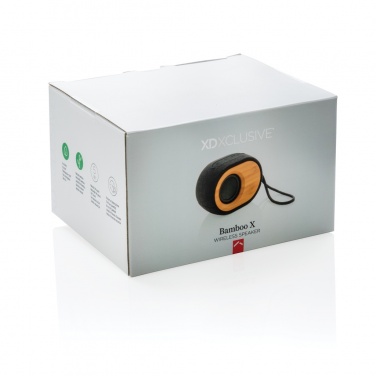 Logo trade corporate gifts picture of: Bamboo X  speaker