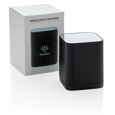 Logotrade promotional gift picture of: Light up logo wireless speaker
