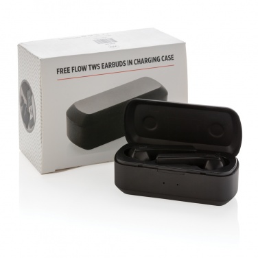 Logotrade promotional items photo of: Free Flow TWS earbuds in charging case