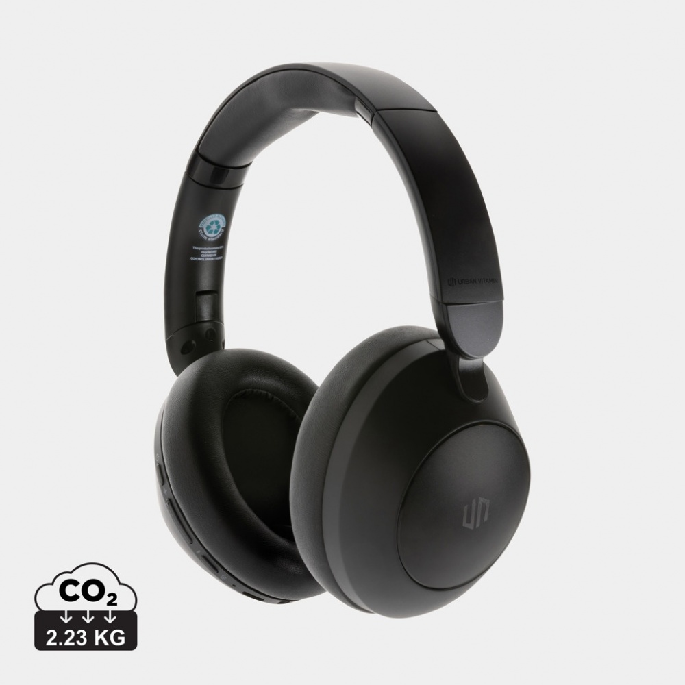 Logotrade business gift image of: Urban Vitamin Cupertino RCS rplastic ANC headphone