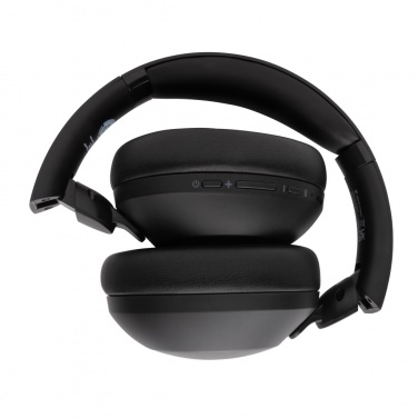 Logo trade promotional merchandise image of: Urban Vitamin Cupertino RCS rplastic ANC headphone