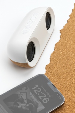Logo trade advertising products image of: Oregon RCS recycled plastic and cork 10W speaker