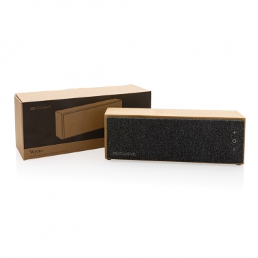Logotrade promotional merchandise image of: Wynn 10W bamboo wireless speaker