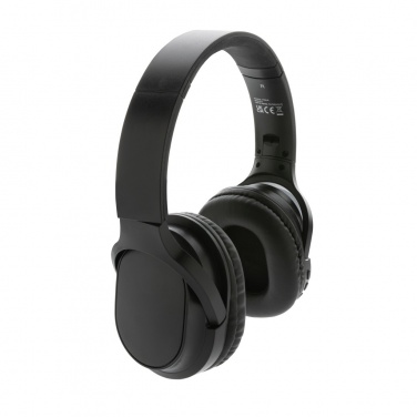 Logo trade promotional items image of: RCS recycled plastic Elite Foldable wireless headphone
