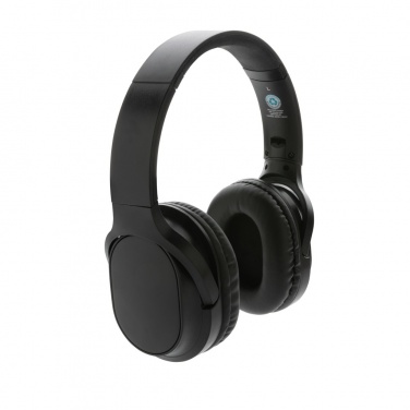 Logo trade corporate gifts picture of: RCS recycled plastic Elite Foldable wireless headphone