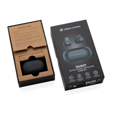 Logotrade promotional products photo of: Urban Vitamin Gilroy hybrid ANC and ENC earbuds