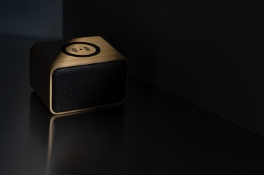 Logo trade advertising product photo of: RCS Rplastic 3W speaker with bamboo 5W wireless