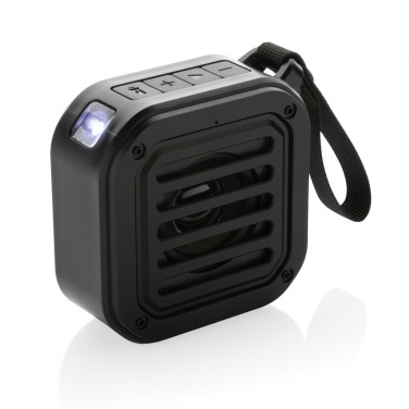 Logo trade corporate gifts picture of: 3W RCS recycled plastic wireless sunwave solar speaker