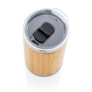 Logo trade corporate gifts image of: Bamboo coffee to go tumbler