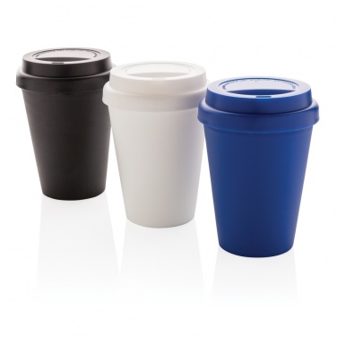 Logo trade advertising products image of: Reusable double wall coffee cup 300ml