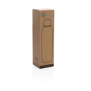 Logo trade promotional gifts picture of: RCS Recycled stainless steel vacuum bottle 500ML