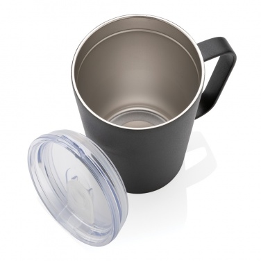 Logotrade promotional merchandise image of: RCS Recycled stainless steel modern vacuum mug with lid