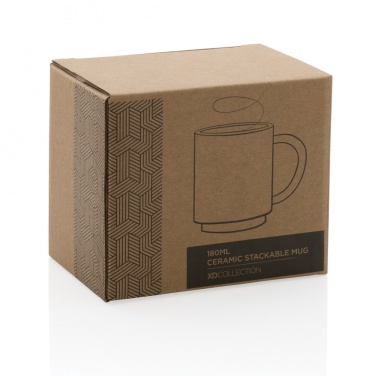 Logotrade promotional giveaway image of: Ceramic stackable mug 180ml