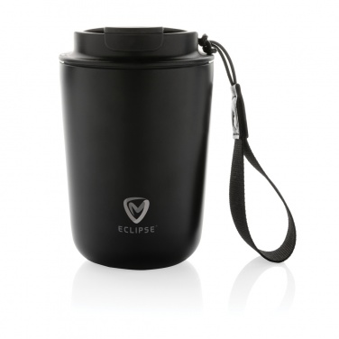 Logotrade promotional merchandise image of: Cuppa RCS re-steel vacuum tumbler with lanyard