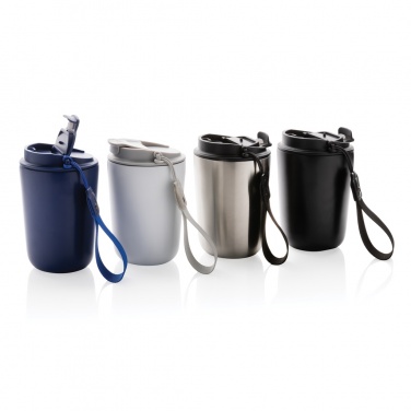 Logotrade promotional giveaways photo of: Cuppa RCS re-steel vacuum tumbler with lanyard