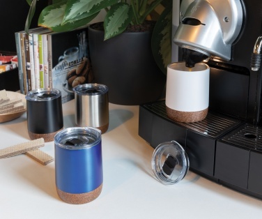 Logo trade promotional merchandise photo of: RCS Re-steel cork small vacuum coffee mug