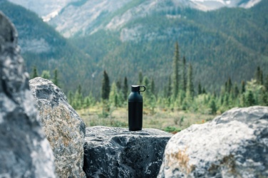 Logo trade promotional products image of: Flow RCS recycled stainless steel vacuum bottle
