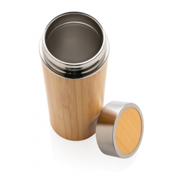 Logotrade promotional gift image of: Leak proof bamboo vacuum bottle