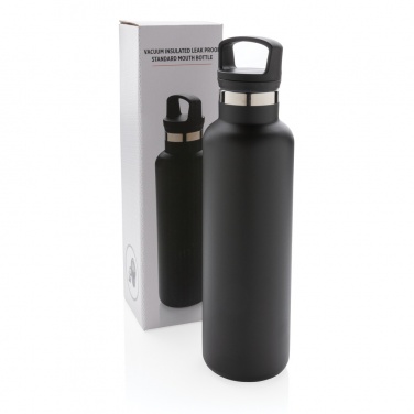 Logo trade promotional products image of: Vacuum insulated leak proof standard mouth bottle