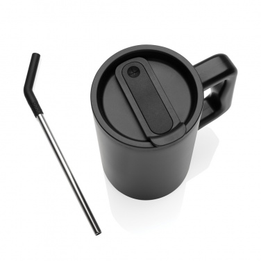 Logotrade advertising products photo of: Cube RCS certified recycled steel mug 800ml