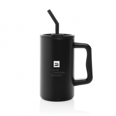 Logo trade corporate gifts image of: Cube RCS certified recycled steel mug 800ml